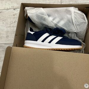 Adidas Run 70s Navy and White Shoes